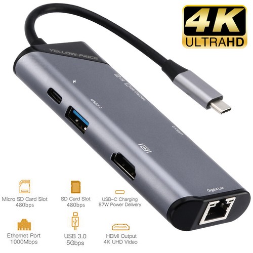 Hub adattatore usb per - usb, c